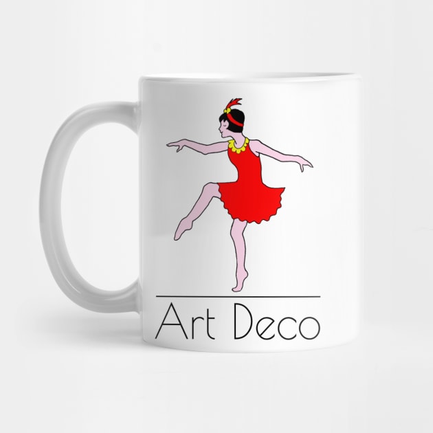 Art Deco Dancing Girl by Michelle Le Grand